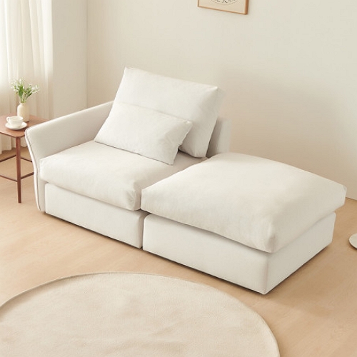 하늘 구스 패브릭 소파 1인용