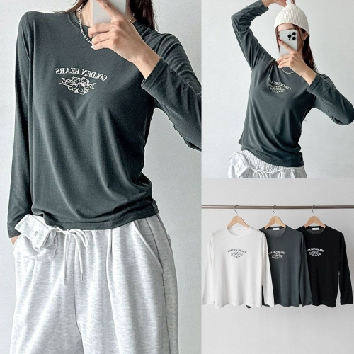 아이우먼 위쉬몰 NM 골든베어롱슬리브티셔츠 V294H509 빅사이즈_이미지