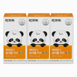 락피도 비타민C 츄어블 키즈 1200mg 60정 (3개)_이미지