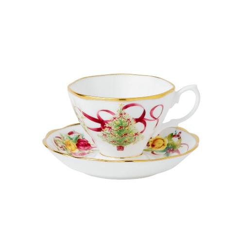 로얄알버트 황실장미 크리스마스 커피잔 (1인조)_이미지