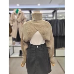  르샵 세이브존03레이어드하이넥볼레로니트풀오버L1C45KPO36011