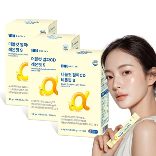 디앤씨랩 더블컷 알파CD 레몬핏S 14포 (3개)_이미지