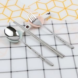 DMK 스테인리스 토끼 아동 스푼 포크 젓가락 3P이미지입니다. 누르면 해당 게시물로 새창이동합니다.