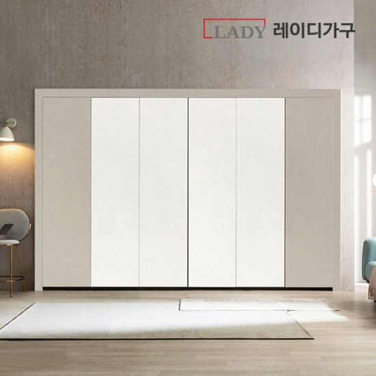 레이디가구 레더 여닫이 붙박이장 (30cm)