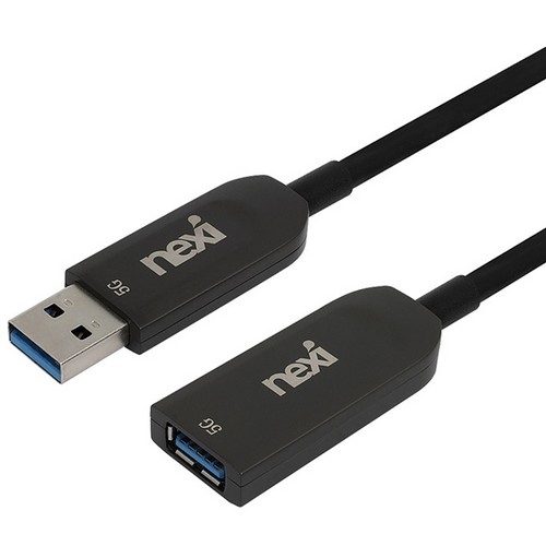 리버네트워크 NEXI USB3.0 Type A to A 연장 케이블 (NX-U31MF-AOC-10M, 10m)