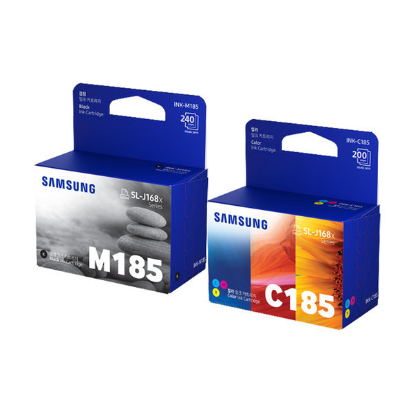 삼성전자 정품 INK-M185, INK-C185 세트이미지입니다. 누르면 해당 게시물로 새창이동합니다.