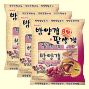 크라운제과 밤양갱 + 팥양갱 8개입 400g (3개)