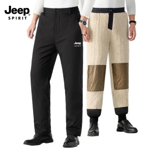 JEEP SPIRIT 그래핀 양털 안감 슬랙스 후리스 안감 팬츠JPCS665SX