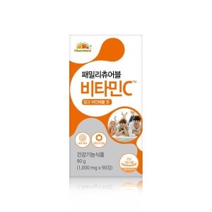비타민뱅크 패밀리 츄어블 비타민C 망고파인애플맛 90정_이미지