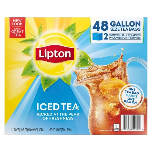 Lipton 립톤 아이스티 무설탕 Iced Tea 1.36kg 48티백