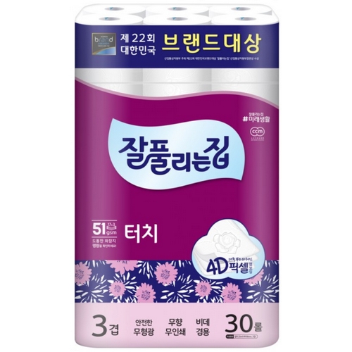 잘풀리는집 터치 25m (30롤) (1팩)_이미지