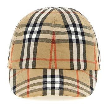 버버리 주니어 체크 코튼 트윌 베이스볼 캡 8117411 SANDIPCHECK_이미지