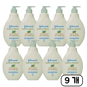 존슨앤존슨 존슨즈베이비 수딩 내추럴 너리싱 로션 펌프형 400ml (9개)