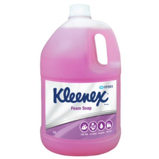 유한킴벌리 크리넥스 핸드워시 폼 솝 로즈라일락향 리필 4000ml (2개)