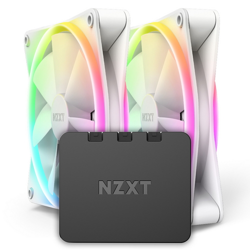 NZXT F140 RGB DUO 브라보텍 (컨트롤러/2팩, 매트화이트)