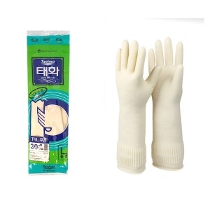 태화 주방 필수품 꽃밴 고무장갑 식품전용