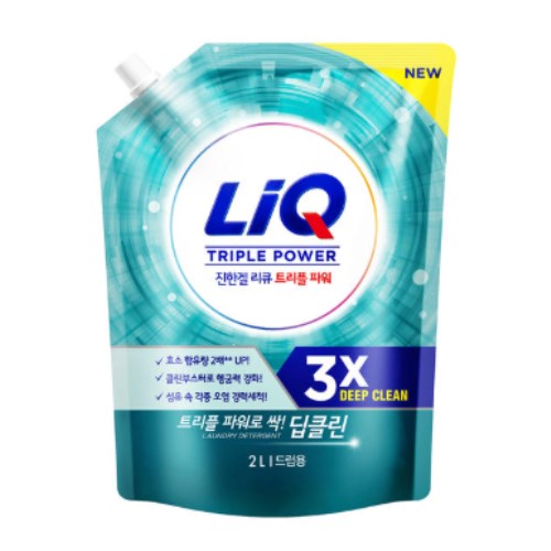 진한겔 딥클린 트리플파워 드럼용 리필 2L