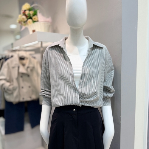 바바패션 더틸버리 언밸런스 트위스트 블라우스 MTS4N0BL521_DG