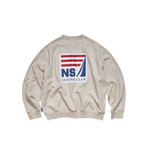 NAU 노티카 TICA 세일링 클럽 스웨트셔츠 라이트베이지 NSW4695 403388