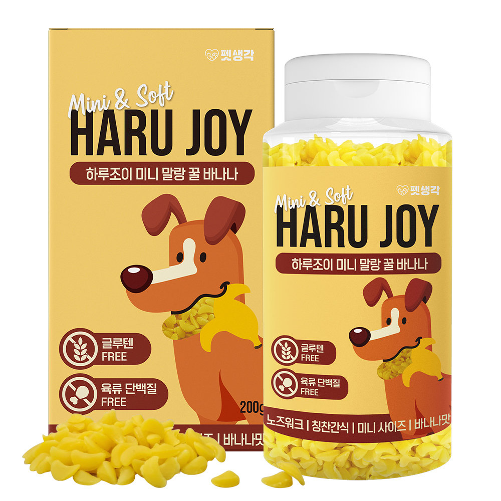 펫생각 하루조이 미니말랑 꿀바나나 200g (3개)_이미지
