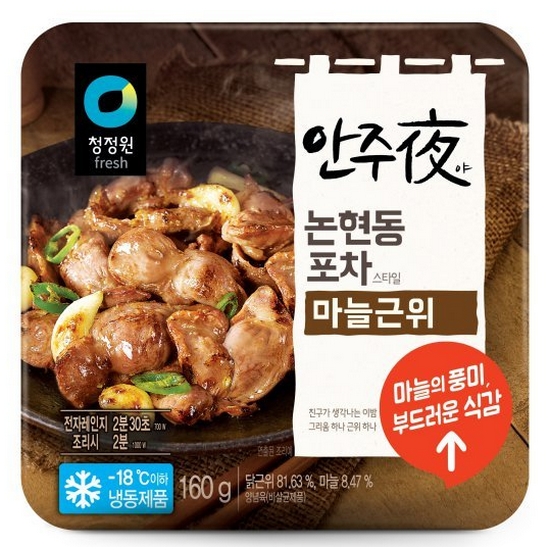 대상 청정원 안주야 논현동 포차스타일 마늘근위 160g (1개)