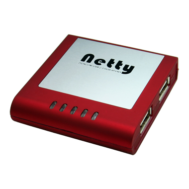 BK인포컴 Netty 4port NUH-204 레드_이미지