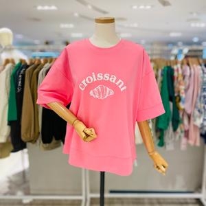 스테파니 세이브존01 크로와상 티셔츠 A25TS5239_이미지
