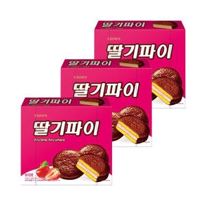 크라운제과 크라운 딸기파이 300g (3개)_이미지