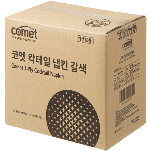 쿠팡 코멧 ㅤ칵테일 냅킨 갈색 *1,000매_이미지