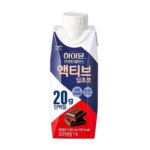 일동후디스 하이뮨 프로틴 밸런스 액티브 초코 250ml (18개)_이미지