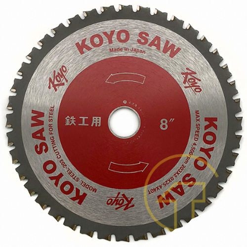 코요 8인치 금속용 원형톱날 STEEL-203