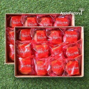 명가일품 애플팩토리 껍질째 먹는 봉지 <b>세척</b><b>사과</b> 2.5kg 2박스