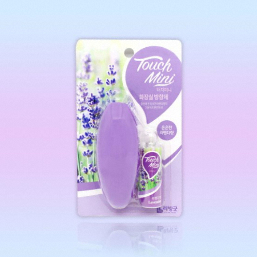 비엘코리아 리빙굿 터치미니 화장실 방향제 은은한 라벤더향 13ml (1개)_이미지