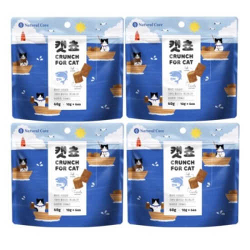 네츄럴코어 캣쵸 연어 60g (4개)