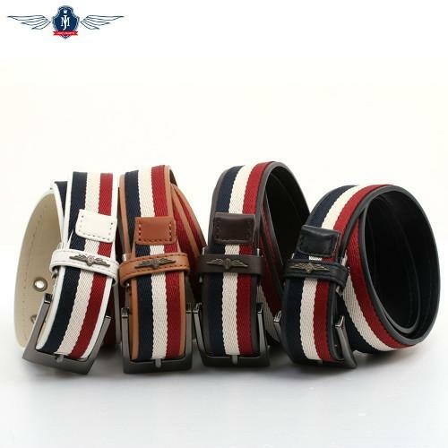 제임스마틴 남성 로고장식 삼색디자인 가죽 벨트 (JMBT14F-09)