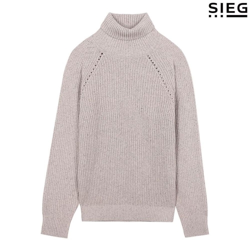 신원 지이크 FW 특별전 베이지 터틀넥 짜임니트 PFU8031BEDN