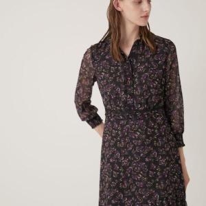 올리비아로렌 HC14 쉬폰 프린트의 롱 기장 원피스 VOBOA3_이미지