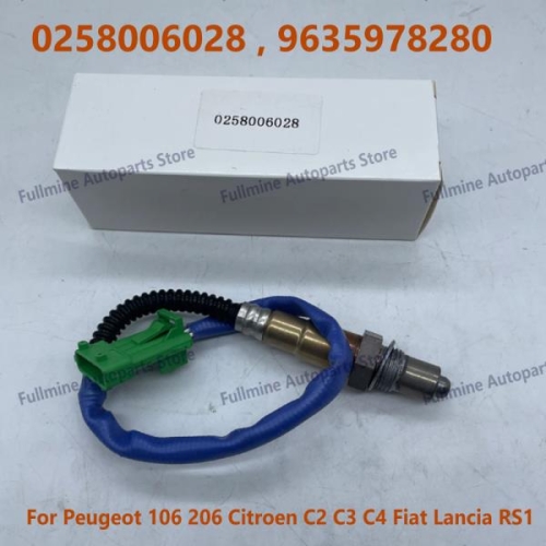 하이 퀄리티 O2 산소 센서 0258006028 9635978280 푸조 106 206 시트로엥 C2 C3 C4 피아트 란시아 .._이미지