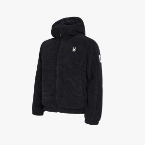 스파이더 유로스포츠 플리스 패딩 후드 자켓 SPHWCNJK222UBLK