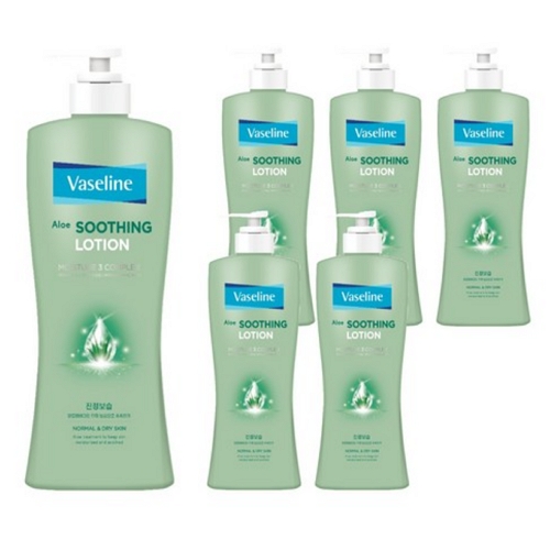 유니레버 바세린 알로에 수딩 로션 450ml (6개)
