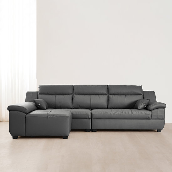 동서가구 제라 천연가죽 소파 4인용 (카우치스툴포함)