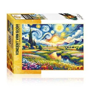 토이앤퍼즐 직소퍼즐 반 고흐 오색빛 석양 1000피스 T-DF10-1038_이미지