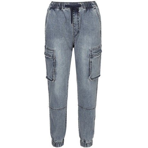 한세엠케이 버커루 카고 조거인디고톤 청바지 B215Z0903P