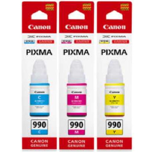Canon 정품 GI-990C, GI-990M, GI-990Y 3색 세트_이미지