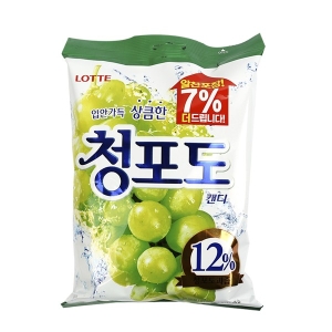롯데제과 청포도 캔디 323g (5개)