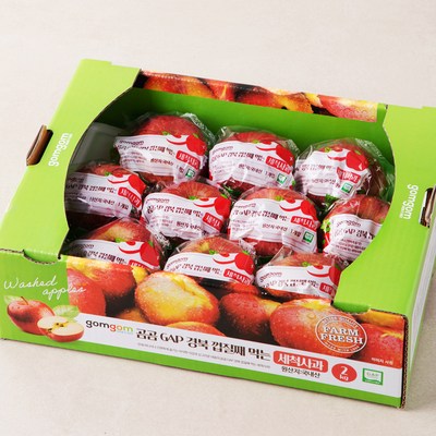 곰곰 세척 사과 소과 (2kg,1개)_이미지