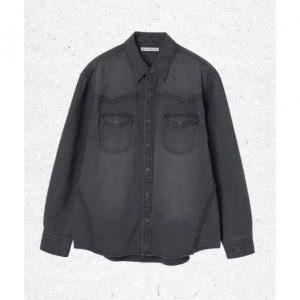 아카이브 ltgt 밀로 MILLO ARCHIVE 뉴 노멀 웨스턴 데님 셔츠 워시드 블랙 ML460WBK 1345332_이미지