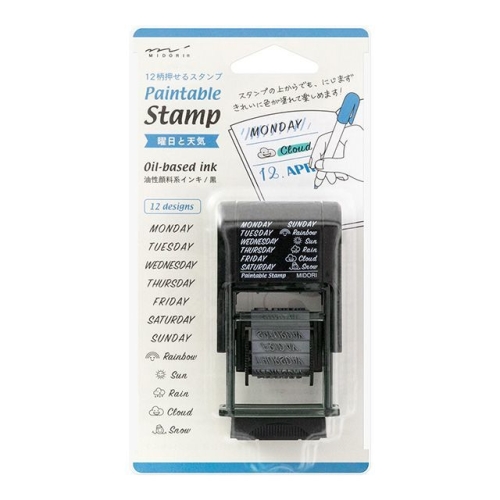 미도리 Paintable Stamp 요일과 날씨_이미지