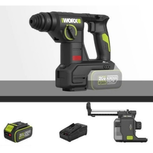 웍스 WU384 + 집진기 WA1603 해외구매 (5.0Ah, 배터리 1개)