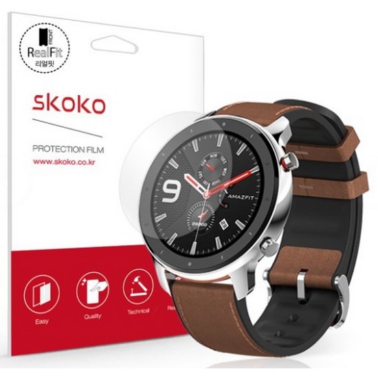 샤오미 어메이즈핏 GTR 47mm 리얼핏 액정보호필름 2매